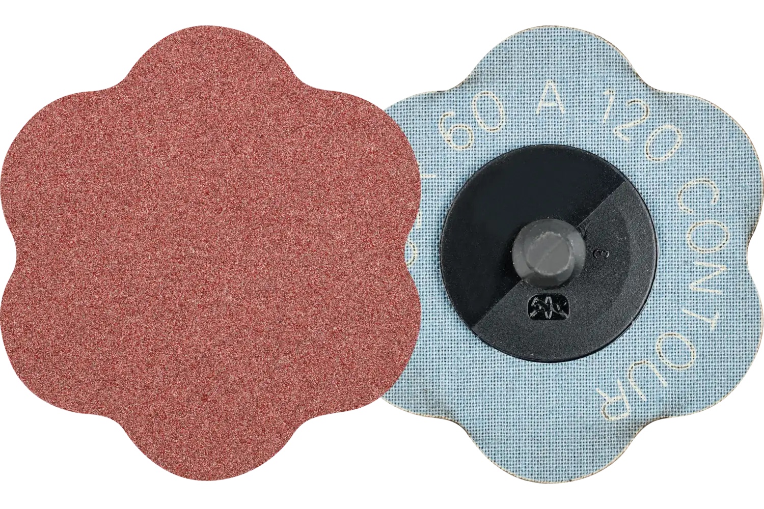 Picture of Pferd CombiDisc Contour Abrasive Disc, 2-3/8" Dia, Type CDR, 120 Grit, Aluminum oxide